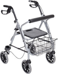 Mobiak Faltbar Kinder Rollator Gehwagen Aluminium Silber