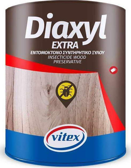Vitex Diaxyl Extra Συντηρητικό Ξύλου Διαλύτου Άχρωμο Ματ 2.5lt