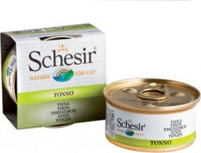 Schesir Nature for Cat Wet Food for Adult Cats in Cans with Tuna 70gr