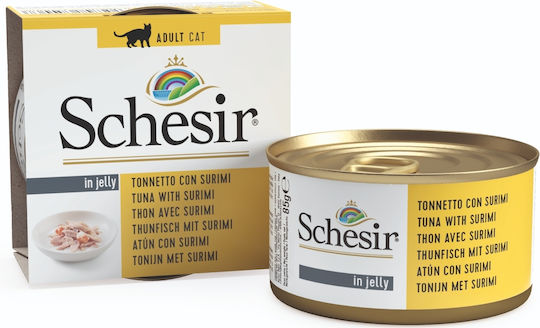 Schesir Nature for Cat Υγρή Τροφή για Ενήλικες Γάτες σε Κονσέρβα με Τόνο 85gr