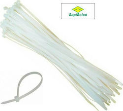 Sapiselco Πλαστικά Δεματικά Καλωδίων 430mmx4.5mm σε Λευκό χρώμα (100τμχ) SEL.2.428 Sapiselco Πλαστικά Δεματικά Καλωδίων 430mmx4.5mm σε Λευκό χρώμα (100τμχ) SEL.2.428