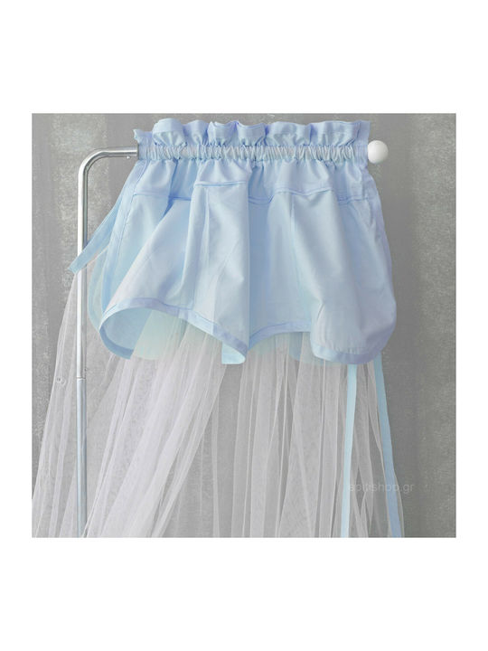 Palamaiki Mosquito Net Crib Baby Joia Cotton Light Blue 480x480cm