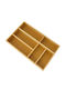 Eurofit Besteckeinsatz für Schubladen Hölzernes 46,5x29cm Braune