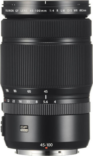Fujifilm Full Frame Φωτογραφικός Φακός GF 45-100mm f/4 R LM OIS WR Tele Zoom για Fujifilm G Mount Μαύρος