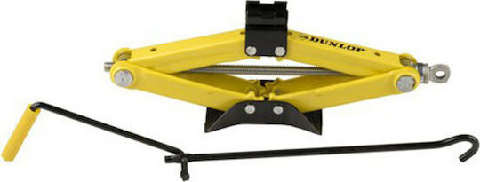Dunlop Hand Operated Car Jack with Lifting Height up to 38cm and Lifting Weight up to 1.5 Tons
