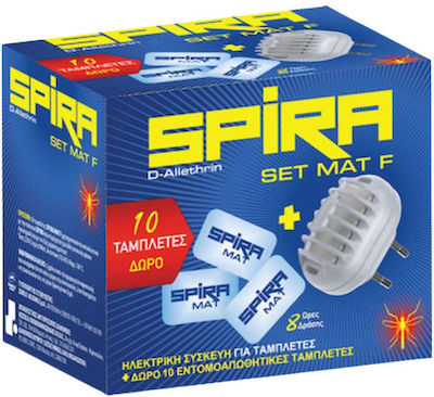 Spira Mat Heater Συσκευή για Ταμπλέτες για Κουνούπια 10 tabs