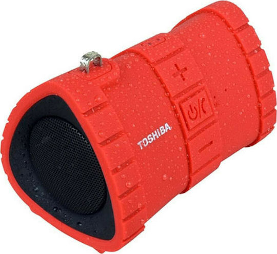 Toshiba TY-WSP100 Αδιάβροχο Ηχείο Bluetooth 6W με Διάρκεια Μπαταρίας έως 20 ώρες Κόκκινο