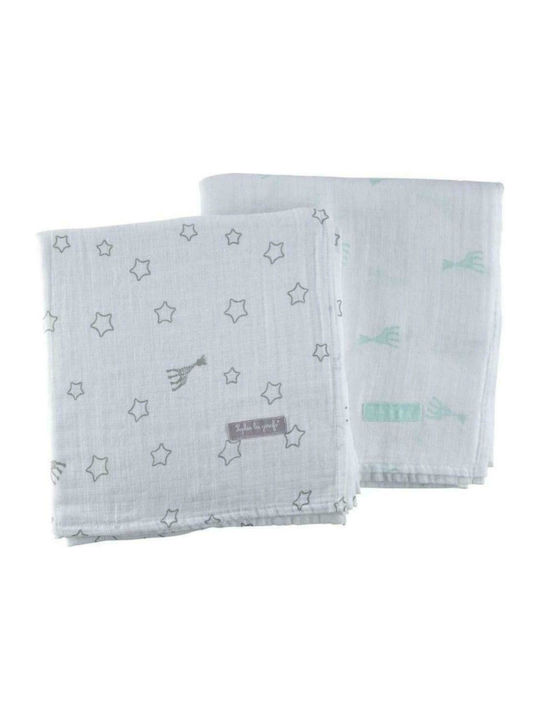 Sophie La Girafe Decke zum Einwickeln 120x120cm 2 Stück Sophie La Girafe Decke zum Einwickeln 120x120cm 2 Stück