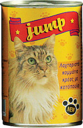 Jump Κονσέρβα Nasses Katzenfutter für Katze in Dose mit Huhn 400gr