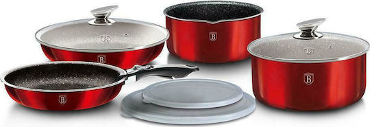 Berlinger Haus Metallic Line Σετ Μαγειρικά Σκεύη από Αλουμίνιο Burgundy Collection 9τμχ Berlinger Haus Metallic Line Σετ Μαγειρικά Σκεύη από Αλουμίνιο Burgundy Collection 9τμχ