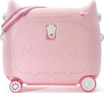 Muuhoo MH6649 Παιδική Βαλίτσα με ύψος 51cm Penguin Pink σε Ροζ χρώμα