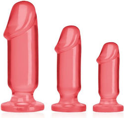 Doc Johnson Crystal Jellies Anal Starter Kit Pink 16.5cm