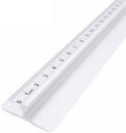 Plastic ruler 30cm Transparent with Catch