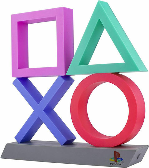 Paladone Kinder Dekorative Lampe PlayStation Icons XL Mehrfarbig 30x30x6εκ.