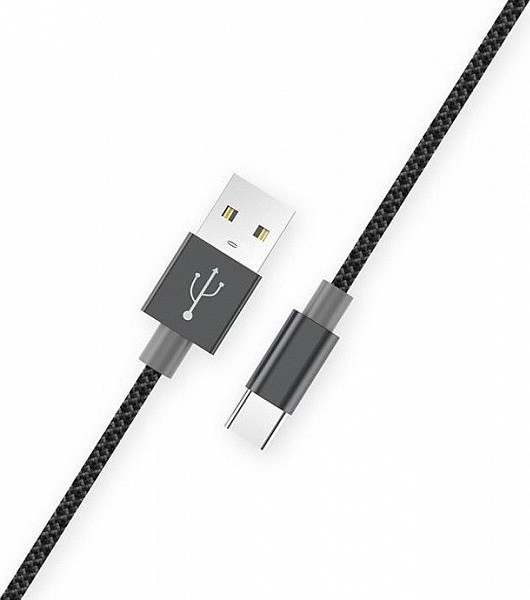 Câble tressé USB-C vers USB-C 100W noir 1,2m - IDUSD