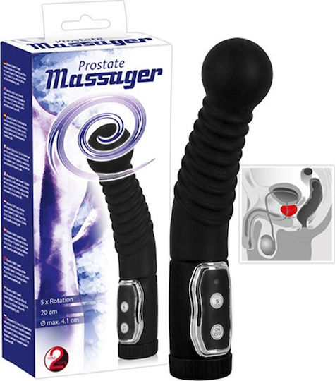 You2Toys Prostate Massager Πρωκτικός Δονητής Black 20cm
