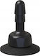 Vac U Lock Deluxe 360° Swivel Suction Cup Plug Πρωκτικό Ντους Black 11.4cm