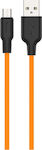 Hoco X21 Plus 1m Regular USB 2.0 to micro USB Cable Orange (711908)