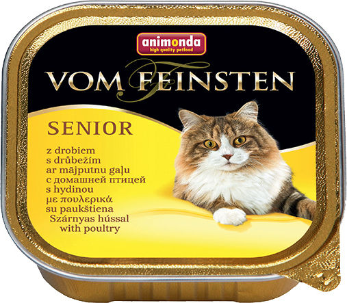 Animonda Senior Wet Food for Senior Cats in Trays with Poultry Grain-Free 100gr