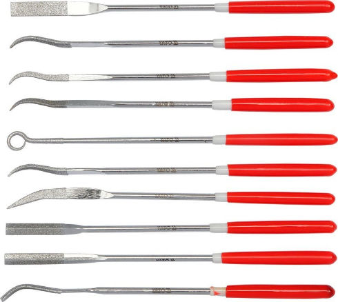 Yato Set Files 25mm 10pcs Set of Files with Handle 10pcs