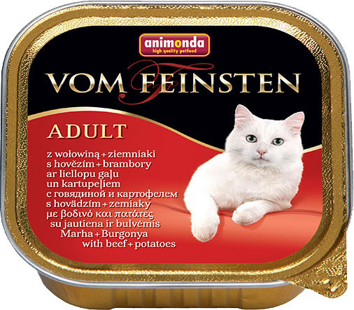 Animonda Adult Wet Food for Adult Cats in Trays with Beef Grain-Free 100gr