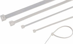 Eurolamp Δεματικά Καλωδίων Πλαστικά 350mmx7.5mm σε Λευκό χρώμα (100τμχ) (147-54017)