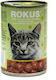 Rokus Κονσέρβα Nasses Katzenfutter für Katze in Dose mit Hirsche 410gr