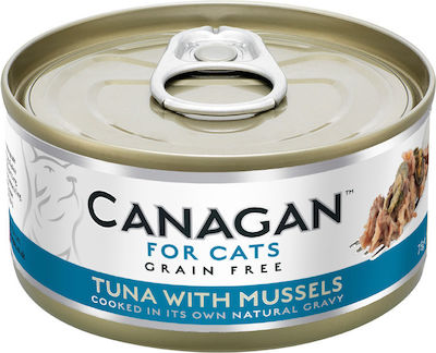 Canagan Κονσέρβα Nasses Katzenfutter für Katze in Dose mit Thunfisch 75gr