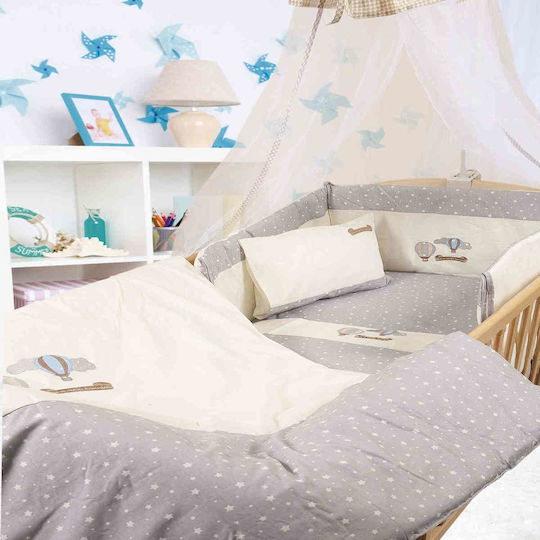 Dimcol Mosquito Net Crib Hot air balloon Tulle 1214016802100106 Gray 490x160cm
