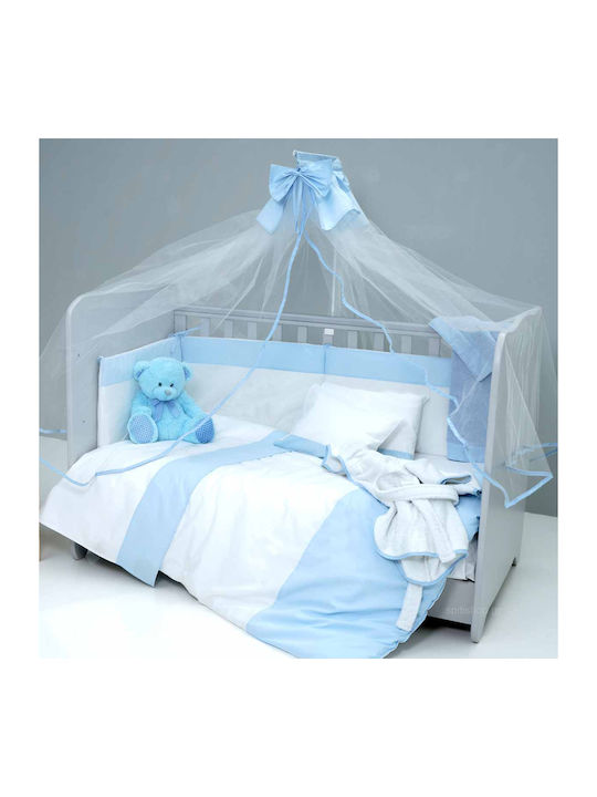 SB Home Tulle Baby Crib Mosquito Net 480x180cm Light Blue