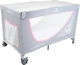 Babyono Baby Mosquito Net for Playpen Happy Summer with Tulle with Elastic Band White 120x60cm