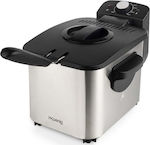 HKoenig Deep Fryer with Removable Basket 3lt Silver