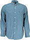 Gant Men's Shirt Long Sleeve Cotton Checked Blue