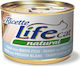 Lifecat Natural Hrană Umedă pentru Pisici Adulte în Conservă cu Ton și Pește 150gr