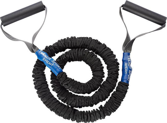 Trendy Sport Resistance Band Gymtube Very Hard with Handles Black 1.4m