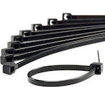 Pack of 100pcs Black Plastic Cable Ties 400x7.6mm