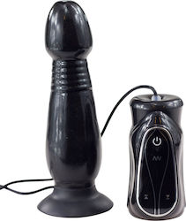 You2Toys Анална тапа с вибрация Черна 16см