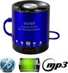 WSTER Bluetooth Speaker 3W with Radio Blue