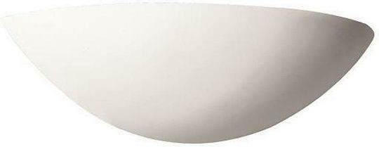 Eurolamp Classic Lamp Wall with Socket E14 White 31x9.5x12.5cm