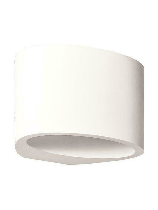 Eurolamp Μοντέρνο Φωτιστικό Τοίχου με Ντουί G9 σε Λευκό Χρώμα Πλάτους 15cm