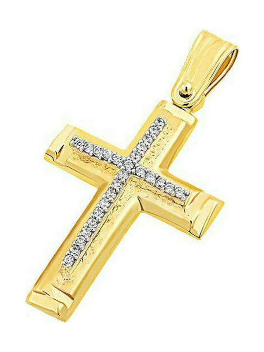 9K Gold Frauen Kreuz, T03919