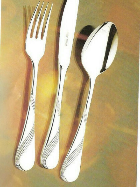 Saturn Cutlery Set Stainless Silver 72pcs with Suitcase