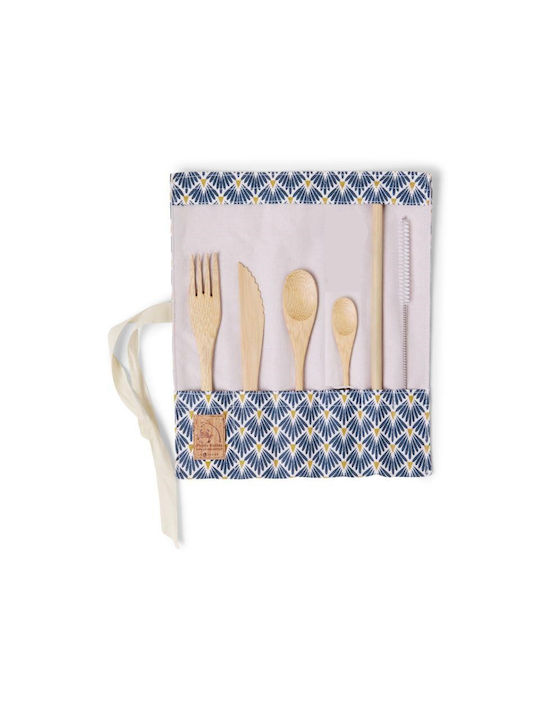Panda Pailles Besteckset Beige 6Stück