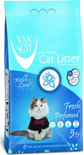 Van Cat Super Premium Bentonite Cat Litter Fine-Grained with Scent Φρεσκάδας 5kg