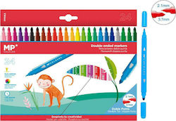 Madrid Papel Double Ended Markers Zeichenmarker Doppelseitig Set 24 Farben PP862