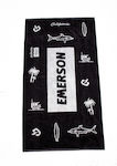 Emerson 192 Beach Towel Cotton Black 160x86cm.