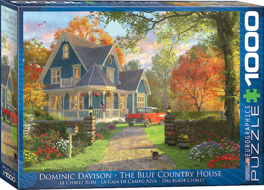 The Blue Country House Puzzle 2D 1000pcs