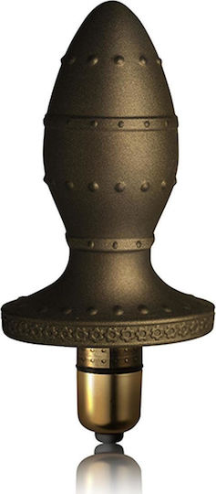 Rocks Off Dr Rocco's Pleasure Emporium Dominus Anal Plug with Vibration Gold 7cm