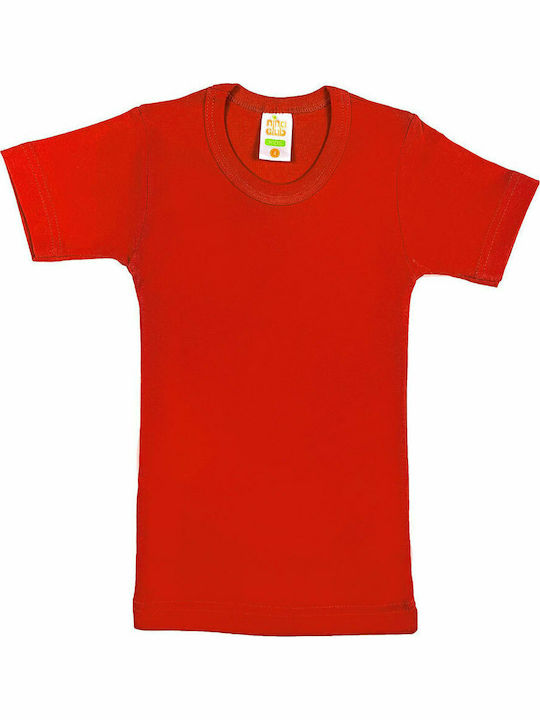 Nina Club Kids Short-Sleeved Undershirt Red