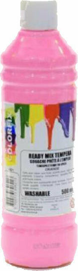 Colorfix Ready Mix Τέμπερα Ζωγραφικής Ροζ σε Μπουκάλι 500ml